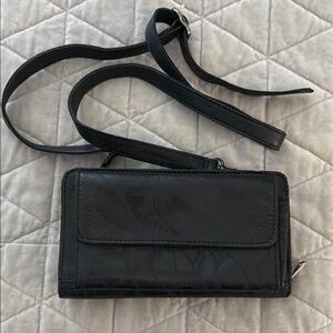 Patricia Nash Black Crossbody Bag with Adjustable Strap